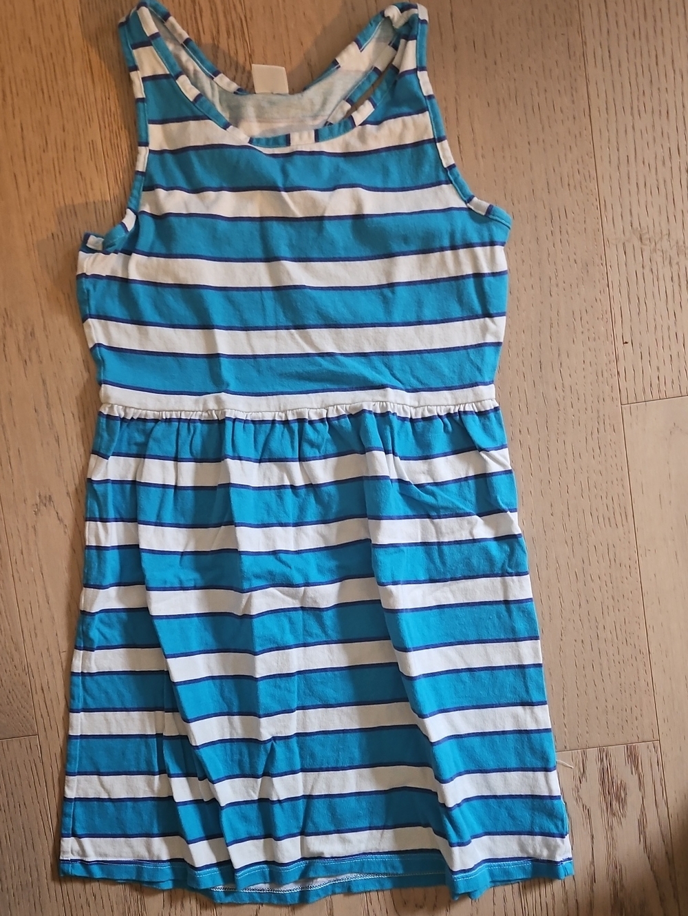 Gymboree Blue and White Striped Tank Dress